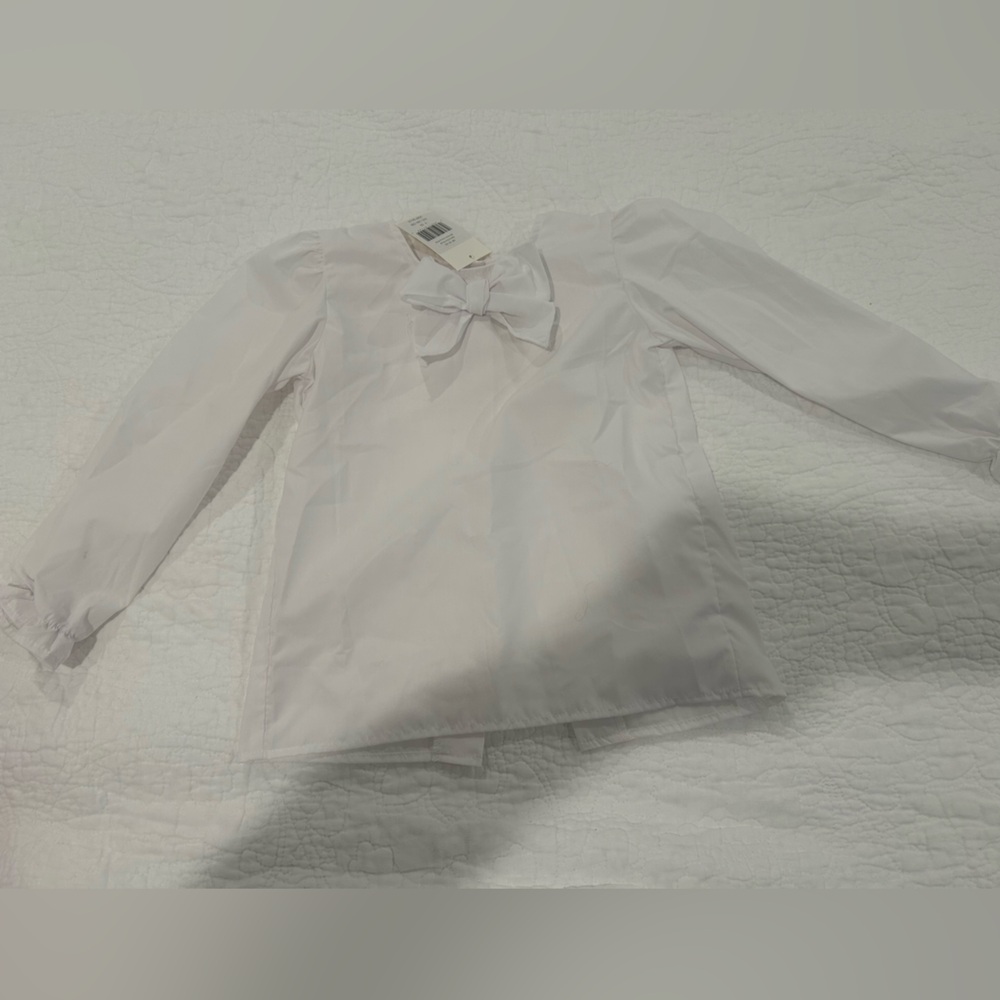 The Beaufort Bonnet Company Classic White Bow Blouse